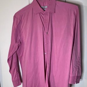 Michael Kors button-down dress shirt in medium red.